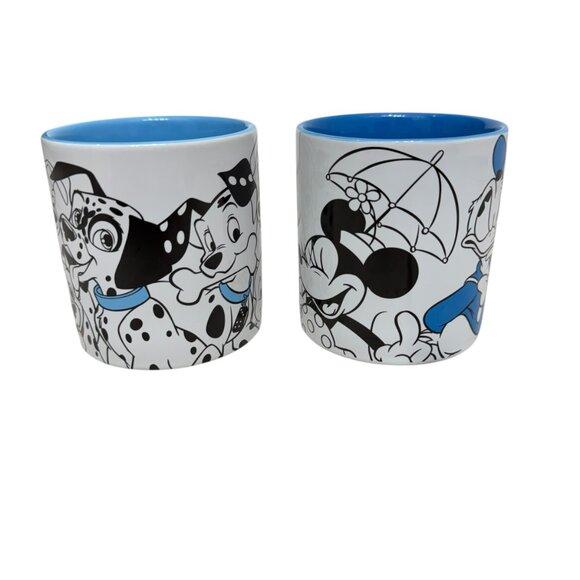 Disney Store set of 2 Coffee Mugs 101 Dalmatians & Mickey and friends - Picture 2 of 5